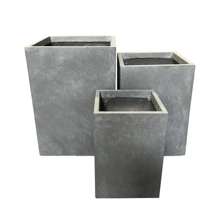 Durx-litecrete Lightweight Concrete Tall Square (Best Concrete For Planters)