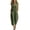 Green #1, variant on WULMLEO Womens Cotton Jumpsuits Sleeveless Casual Wide Leg Capri Rompers Baggy Button Down V Neck Summer Overalls Pockets Navy 2XL