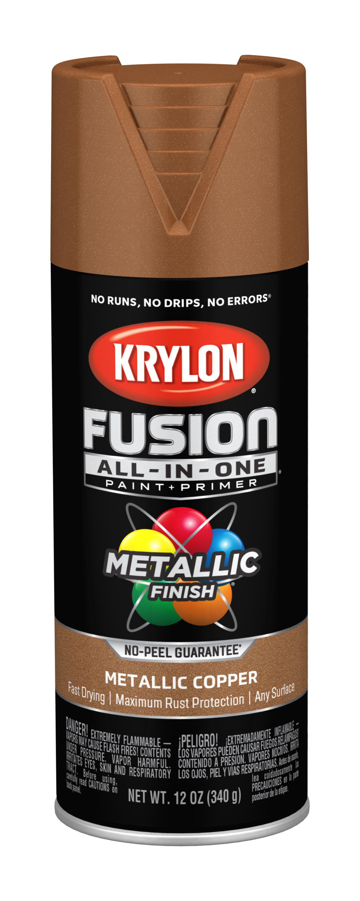 Krylon Fusion All-In-One Spray Paint, Metallic Copper, 12 oz. - image 2 of 10