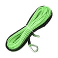 thumbnail image 4 of jiaping Synthetic Winch Rope 1/4 inch x 49 Feet Heavy Duty 7700lbs Tow Rope Winch Cable Green, 4 of 9