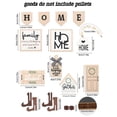 thumbnail image 3 of Bandeja Decorativa En Capas para Casas de Campo, Letreros de Madera con Cuentas de "Dulce Hogar", Adornos para La Mesa de La Cocina Familiar., 3 of 6