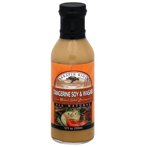 Terrapin Ridge Farms Tangerine Soy & Wasabi Salad Dressing, 12 oz, (Pack of 6)
