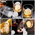 thumbnail image 4 of Upgraded Large Ice Cube Tray (Built-in Funnel), 2.5 Inch Rose Ice Cube Molds, Si, 4 of 5