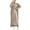 Khaki, variant on Women's Casual Ribbed Knit Outfit 2 Piece Bodycon Tank Dress and Long Sleeve Long Cardigan Spring Fall Clothes
