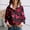 Purple, variant on Valentines Day Outfit Women Long Sleeve Button Up Valentine Heart Lapel Collared Dressy Blouse