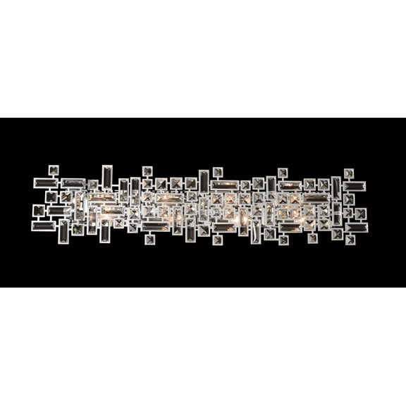 027622-010-FR001-Allegri Lighting-Vermeer - Eight Light Bath Vanity Chrome Firenze Chrome Finish with Firenze Clear Crystal