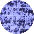 thumbnail image 1 of Ahgly Company Indoor Round Abstract Blue Modern Area Rugs, 8' Round, 1 of 4