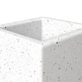 thumbnail image 6 of LeisureMod Terra Fiberstone and MGO Clay Planter, Mid-Century Modern Tall Square Planter Pot for Indoor and Outdoor (Dotted White, 31 Inch), 6 of 7