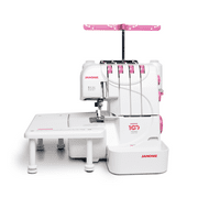 Janome 793PG Anniversary Edition Pink 3/4 Thread Serger Sewing Machine + Bonus