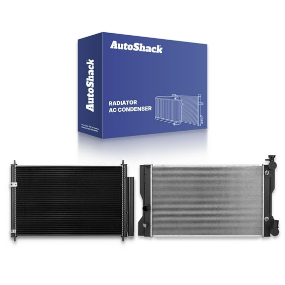 Autoshack Radiator and AC Condenser for 2010-2013 Toyota Corolla 1.8L FWD RKPKG0200120