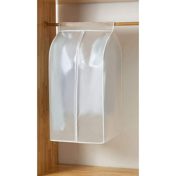 Funda para ropa Funda antipolvo tridimensional Abrigo Bolsa de almacenamiento de ropa para colgar Organizador de ropa engrosado de primera calidad Funda para ropa a prueba de polvo y humedad
