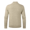 thumbnail image 5 of Utoimkio 2023 Turtleneck Sweaters for Men Lightweight Long Sleeve Casual Loose Knitted Undershirt Half Zip Pullover Sweaters Thermal Solid Tops, 5 of 6
