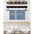 thumbnail image 3 of Vintage Morocco Kitchen Dish Towels for Drying Dishes Set of 3, Traditional Tribal Abstract Geometric Blue Waffle Weave Microfiber Hand Tea Bathroom Towels Quick Dry & Absorbent Towel 15.7x23.6, 3 of 7