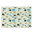 thumbnail image 1 of Abstract Cutting Board, Trippy Geometric Circles Dotted Yellow Rounds on Zig Zag Lines Background Art Print, Decorative Tempered Glass Cutting and Serving Board, Large Size, Aqua, by Ambesonne, 1 of 1