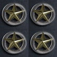 thumbnail image 5 of Set Of 8 Western Screw Back Concho 1.5 In Silver Gold Star Saddle Cowgirl, 5 of 5
