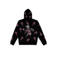 thumbnail image 2 of TRKIYQC Sudaderas con Capucha de Manga Larga Negras para Mujer con Bolsillo, Estampado Geométrico de Diamantes de Imitación con Cremallera Abrigo Deportivo TRKIYQC moda, 2 of 8
