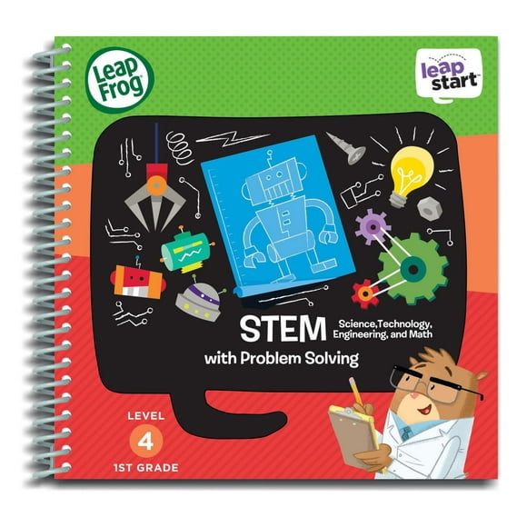 Livre d'activités des aptitudes STIM et résolution des problèmes LeapStart de LeapFrog de première année