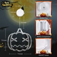 thumbnail image 3 of Halloween Decorations 3 Pack Orange Pumpkin  White Ghost  Purple Bat Halloween Window Lights with Suction Cup  Battery Operated Halloween Lights Upgrade Slow Fade Mode and Timer Function, 3 of 6