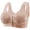 aa_1PC_Khaki, variant on Elvqul Womens Plus Size Bras Front Closure Silk Embroidery Lightweight Bras for Women 1PC-3PC 36BC-46BC