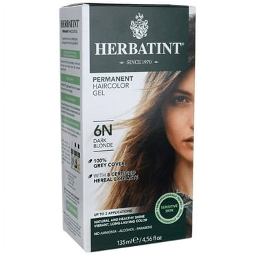 Herbatint Permanent Herbal Hair Color Gel, 6N Dark Blonde, 4.56 Ounce