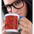 thumbnail image 2 of 3drose, Seamless Colorful Abstract Diagonal Mosaic Pattern Background, 15oz Two-tone Blue Mug, 2 of 6