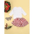 thumbnail image 4 of ITFABS Barboteuse à Manches Longues + Jupe + Bandeau, Mon Premier Noël, 4 of 9