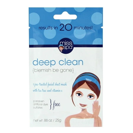 Miss Spa - Facial Sheet Mask Deep Clean - 1 Count