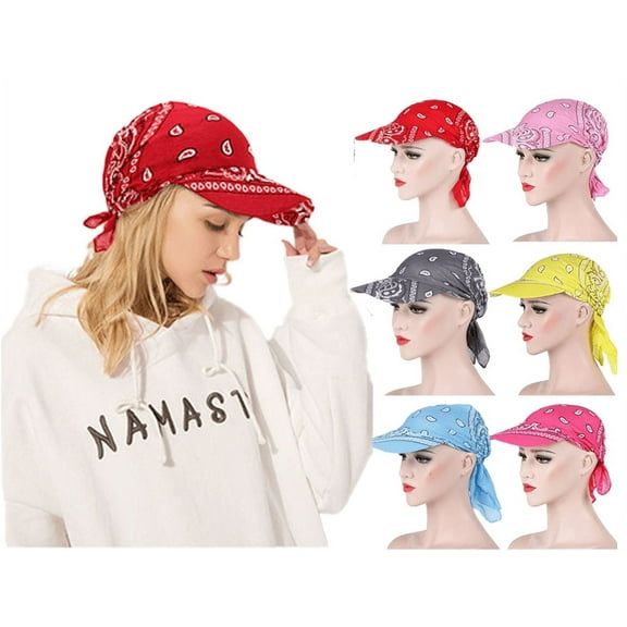 Yoyauz Creative Weat Wicking Beanie Cap Chemo Cap Bandana Head Scarf Hat for Women Adjustable, Assorted Paisley Print Biker Hat Hood Headband Headscarf Doo Rags Head Wraps Costume