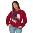 thumbnail image 5 of Unity Freedom Patriotic American Flag Sweatshirt for Men or Women Brisco Brands S, 5 of 6