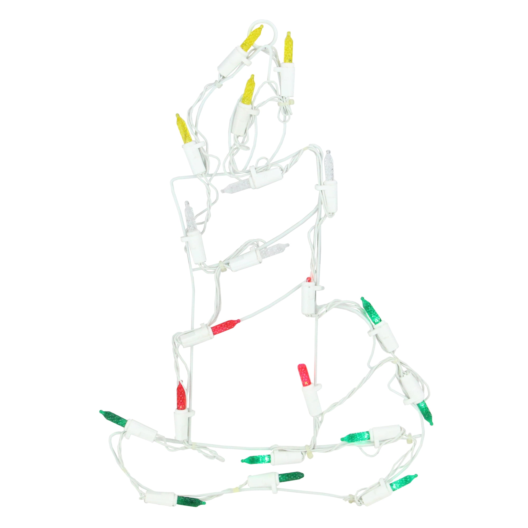 12" Lighted White Battery Operated LED Candle Christmas Window