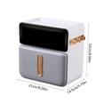 thumbnail image 3 of TIMIFIS Toilet Paper Holder Toilet Paper Towel Box Wall Mounted Hole Toilet Household Rolling Paper Toilet Paper Extraction Box Shelf Bathroom Tissue Shelf, 3 of 6