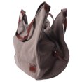 thumbnail image 3 of Bolsa de lona de gran capacidad, estilo informal, reutilizable, evita la deformación, bolsa de compras de tela, 3 of 14