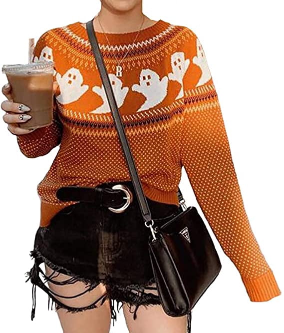 Cute Ghost Pattern Gothic Streetwear 