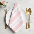 thumbnail image 2 of Cloth Napkins Set of 8 - 20x20 Inches, Pink Striped Washable Reusable Table Napkins, Blue Geometric Line Stripes Farmhouse Soft & Absortbent Dining Napkin for Party Wedding Hotel Restaurant, 2 of 9