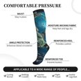thumbnail image 4 of Picia Artistic Turtle Earth Printed Sports Compression Socks - 15-20mmHg Graduated Compression, High-Performance Soft and Breathable Socks for Men and Women, 4 of 5