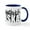 White/Navy Inside, variant on CafePress - Nebraska Corn Field Mug - 11 oz Ceramic Mug - Novelty Coffee Tea Cup