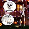 thumbnail image 3 of Esqueleto gigante de Halloween, Kukooka, 238 cm, articulaciones móviles, 3 of 7