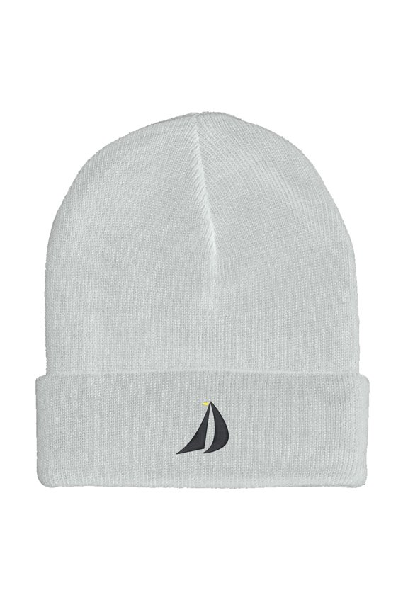 Embroidered SailBoat, Mainsail and Geneo Sailing Logo Hat-EM-0050-White