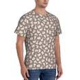 thumbnail image 2 of Bixox Men's Cute Rabbit Printed Short Sleeve Skinny Athletic T-Shirt, 2 of 6