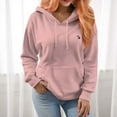 thumbnail image 4 of Women's  330 Gram Hoodie Kangaroo Pouch-Black/White Puppy, 4 of 10