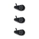 thumbnail image 4 of Estuche para raqueta de tenis Naiovety Oxford Negro con cremallera exterior para 3 pelotas, 4 of 6