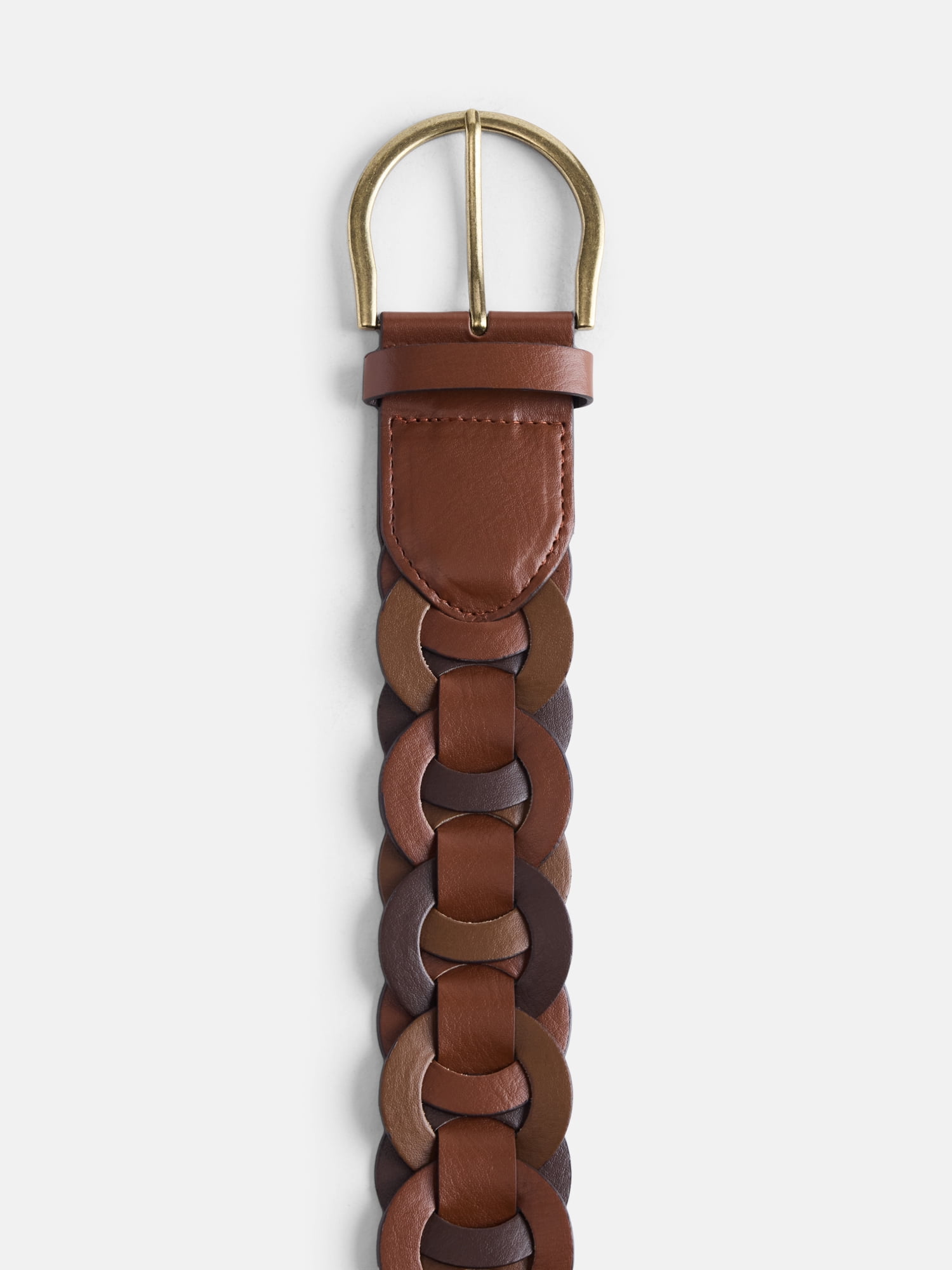 Scenario Women's Multi Looped Belt, Brown, Sizes S-3XL