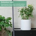 thumbnail image 6 of Mozing Ceramic Plant Pots Indoor - 8 x 8 inch Modern Flower Pot with Drainage Hole (White), 6 of 7