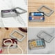 thumbnail image 4 of Juego de 5 cajas de metal plateadas con tapa - 9 x 6,3 x 1,8 cm - Pequeña caja de metal vacía portátil sin bisagra - Mini caja de almacenamiento de metal rectangular - Manualidades y, 4 of 5