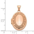thumbnail image 2 of 14k Rose Gold 21mm Oval Locket - 1.4 Grams, 2 of 2