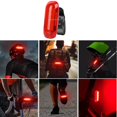 thumbnail image 4 of Juego de luces para bicicleta, para bicicleta con bocina, interruptor de sensor de luz inteligente + luz de freno para bicicleta, luz trasera Baoblaze Faro de bicicleta recargable, 4 of 8