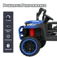 thumbnail image 5 of BKIRNP 24V 2 Seater Kids Ride on Car Truck,Ride on UTV W/,24 Volt Ride on Toys W/ Dump Bed/Shovel, LED Light, Music, Remote Control,6 Wheels Ride On Toys for Boys Girls Blue, 5 of 7