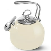 Chantal Tea Kettle Classic Harmonica Whistling Teakettle, 1.8 quart, Marigold