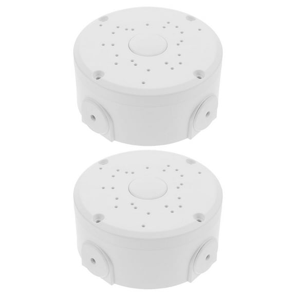 unbranded 2 Pcs Peekaboo Crate Waterproof Storage Box 12.00X12.00X5.20CM White