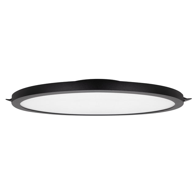 Estevez luminario LED empotrable FLAT DECO CCT, 25 Watts, 3 temperaturas, regulable, negro